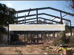 プリファブリックポータル フレーム H セクション 柱 鋼筋構造 地震耐性