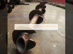 Foundation Construction High Torque Helical Drilling Anchor Screw Piles
