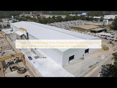 商業用プレハブショップショッピングモールモダンデザイン鉄骨構造建設、スーパーマーケット用鉄骨建築