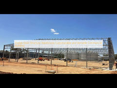 プレハブ鉄骨構造倉庫カスタマイズ可能で多用途な商業ビル