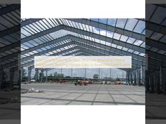 低コスト工場建設スチール構造ワークショッププレハブ倉庫ビル格納庫、組み立てが容易なスチールフレーム