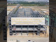 新しいデザインの現代の大型ショッピング モールのプレハブ倉庫の建物の鉄骨構造のスーパーマーケットの建設