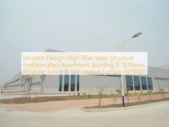Modern Design High-Rise Steel Structure Prefabricated Apartment Building 2-10 Floors Modular Schools Galvanized Surface ISO9001