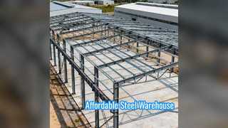 プレハブ鋼製倉庫 手頃な価格の産業用保管ソリューション