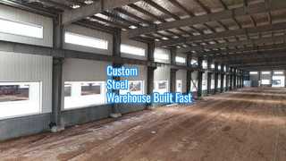 鋼鉄倉庫の建物のカスタム設計の迅速な構築