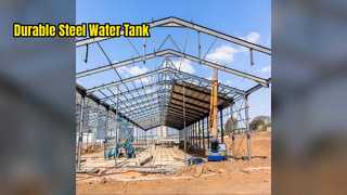 現代の鋼製水槽塔