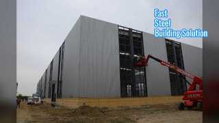 プレハブ鉄骨構造ワークショップの高速構築
