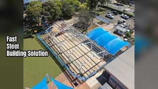 スチールワークショップ倉庫の迅速な構築