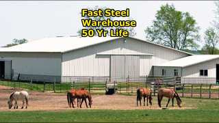 スチール倉庫: 迅速な構築、50 年の耐久性