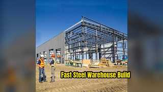 鉄鋼倉庫は強力なプレハブ建物を迅速に構築します