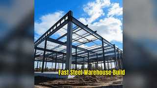 プレハブ倉庫鉄骨造の迅速な建設