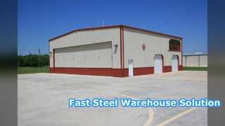 高速スチールワークショッププレハブ倉庫低価格