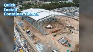 クイックインストールコンテナハウスフレームプレハブハウス