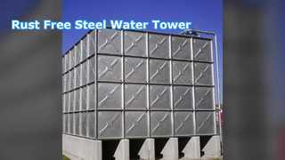 亜鉛メッキ鋼製水槽タワーのモダンなデザイン