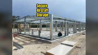 鋼製航空機格納庫による安全な航空機保管庫