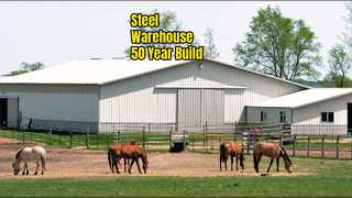 鉄鋼倉庫のクイックビルド 50 年の耐久性